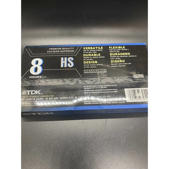 TDK Premium Quality HS T-160 8 Hour Blank VHS Video Cassette Tape Sealed - Picture 4 of 9